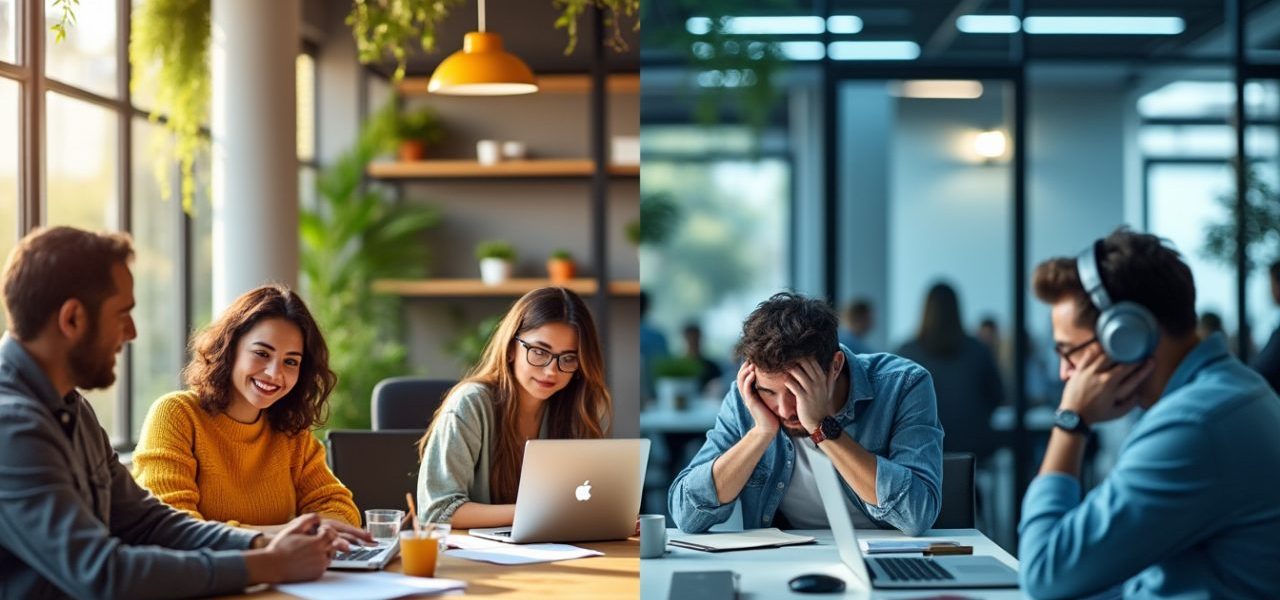 découvrez les impacts de l'open space sur la santé mentale des salariés : entre stimulation collective et risques pour le bien-être au travail.